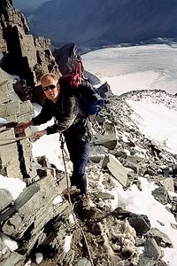 J&ouml;rg von de Fenn. Blinder Bergsteiger erklimmt den Grossglockner 1999 Bild 6
