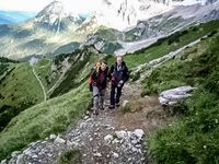 J&ouml;rg von de Fenn. Blinder Bergsteiger erklimmt den Dachstein 2008. Bild 8