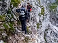 J&ouml;rg von de Fenn. Blinder Bergsteiger erklimmt den Dachstein 2008. Bild 10