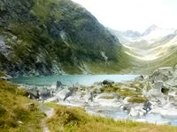 J&ouml;rg von de Fenn. Blinder Wanderer entdeckt das Gebiet um den Gro&szlig;glockner in Kals 2011. Bild 3