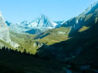 J&ouml;rg von de Fenn. Blinder Wanderer entdeckt das Gebiet um den Gro&szlig;glockner in Kals 2011. Bild 10